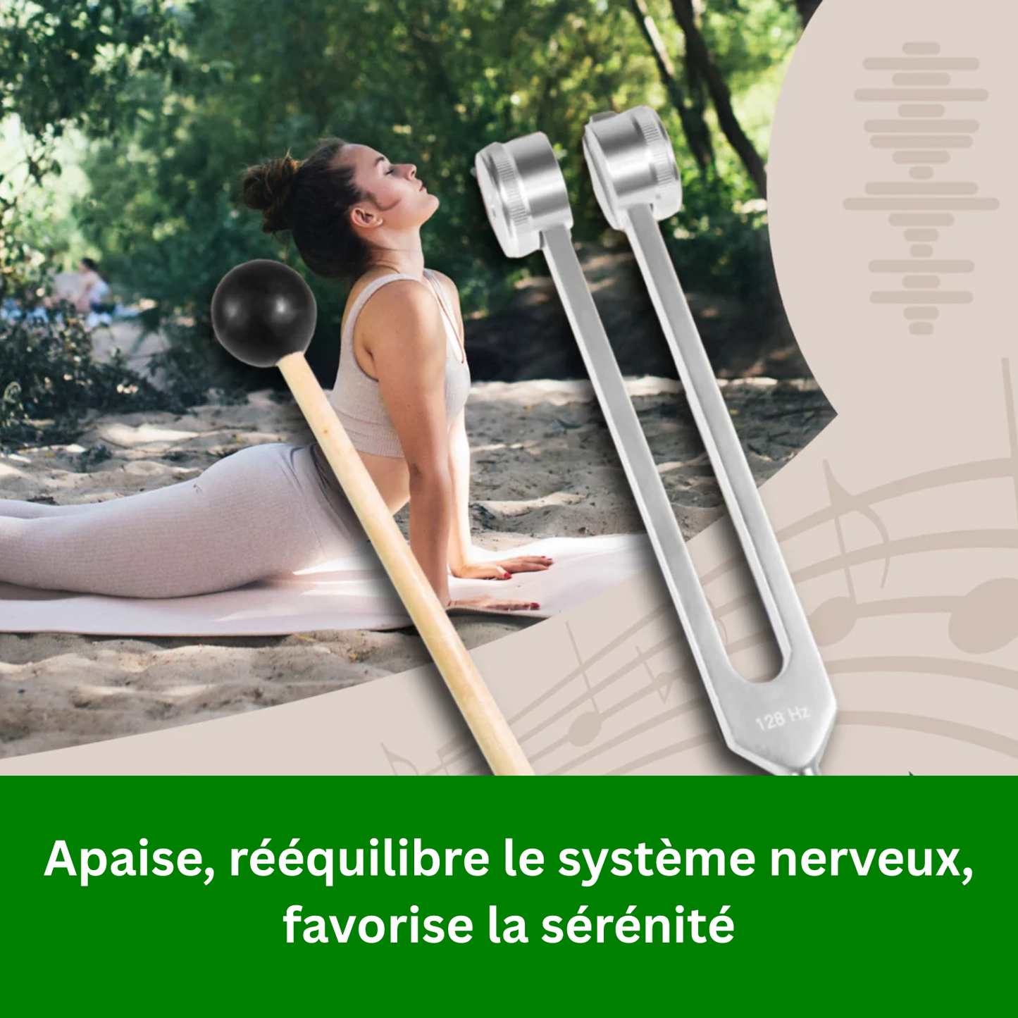 DouceCure™ 128 Hz – Soulagement doux et rapide.